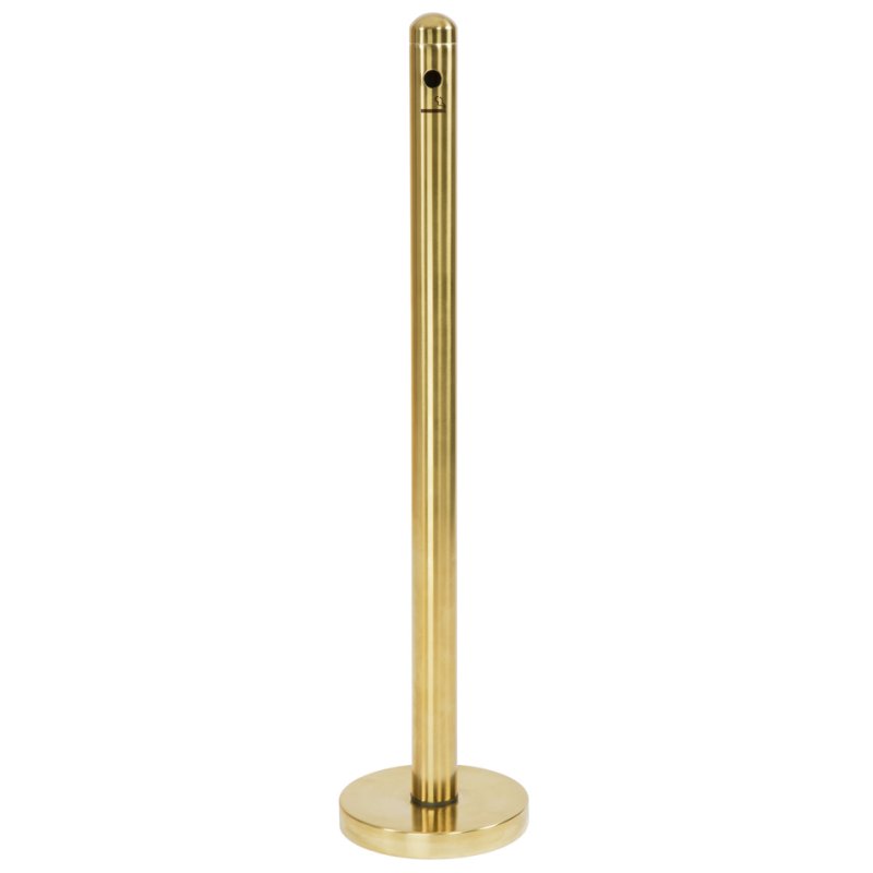 Securit cendrier sur pied SMOKER POLE, acier inoxydable, or, hauteur 104 cm